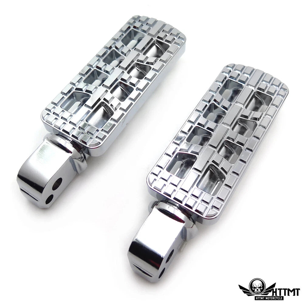 CNC Dominator Foot Pegs Chrome for Harley Softail Slim Breakout (2018–2019)