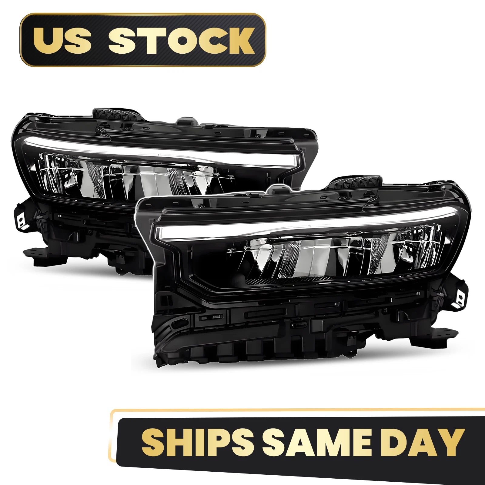 Full LED Headlight Set for Jeep Grand Cherokee L (2021–2024) L+R Pair