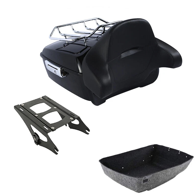 Trunk Backrest Pad Rack Mount for Harley Touring Electra Glide (2014–2026)