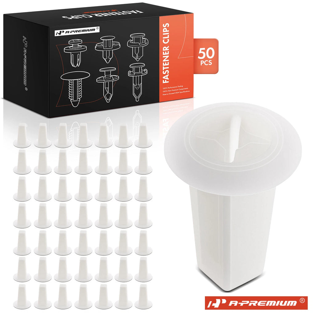 50x 6mm Nylon Screw Grommet Retainers for Mitsubishi