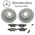 Brake Pad Set & 2 Disc Rotors Kit for Mercedes C216 W221 S R230 (OES)