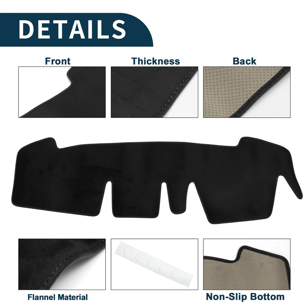 Dashboard Cover Mat for Honda N-ONE JG3 JG4 (2012–2020) Black Set of 1