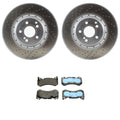 Front 360mm Rotors & Disc Brake Pad Kit for Mercedes W212 E63 C218 CLS63 AMG
