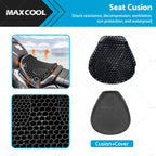 1X Gel Seat Cushion Pad for Universal Motorcycle