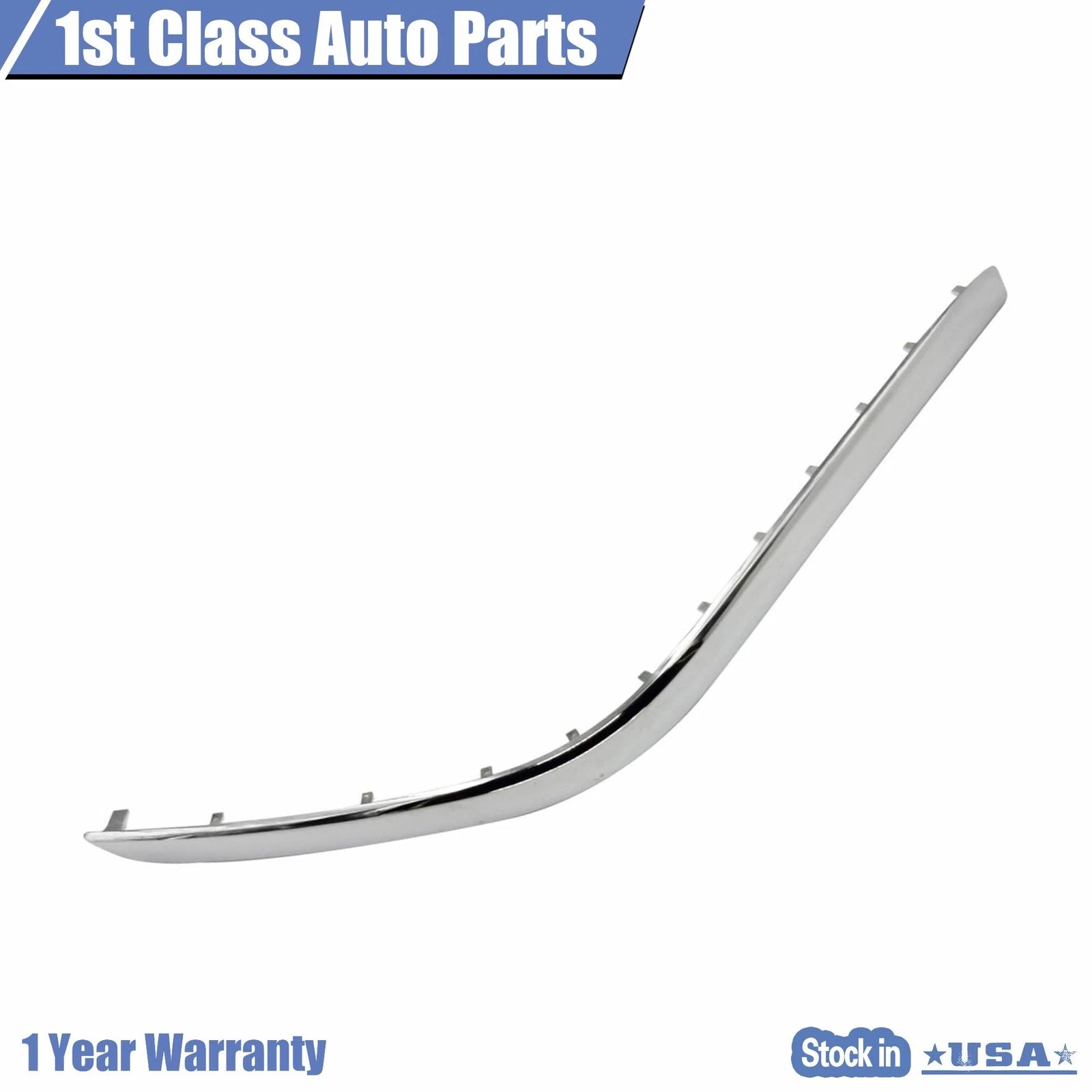 Chrome Rear Left Driver Bumper Cover Molding for Mercedes GLK350 (2010–2012)