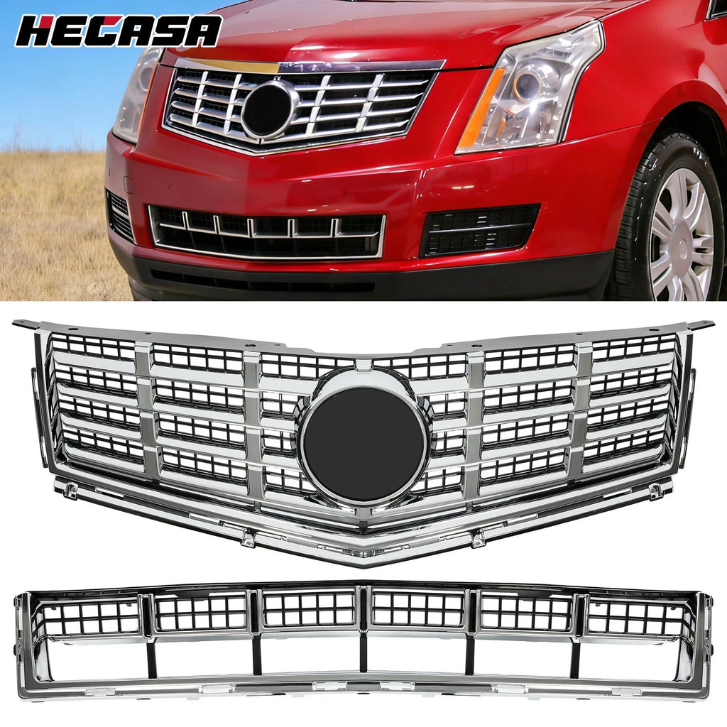Set of 2 Chrome Grilles for Cadillac SRX (2013–2016)