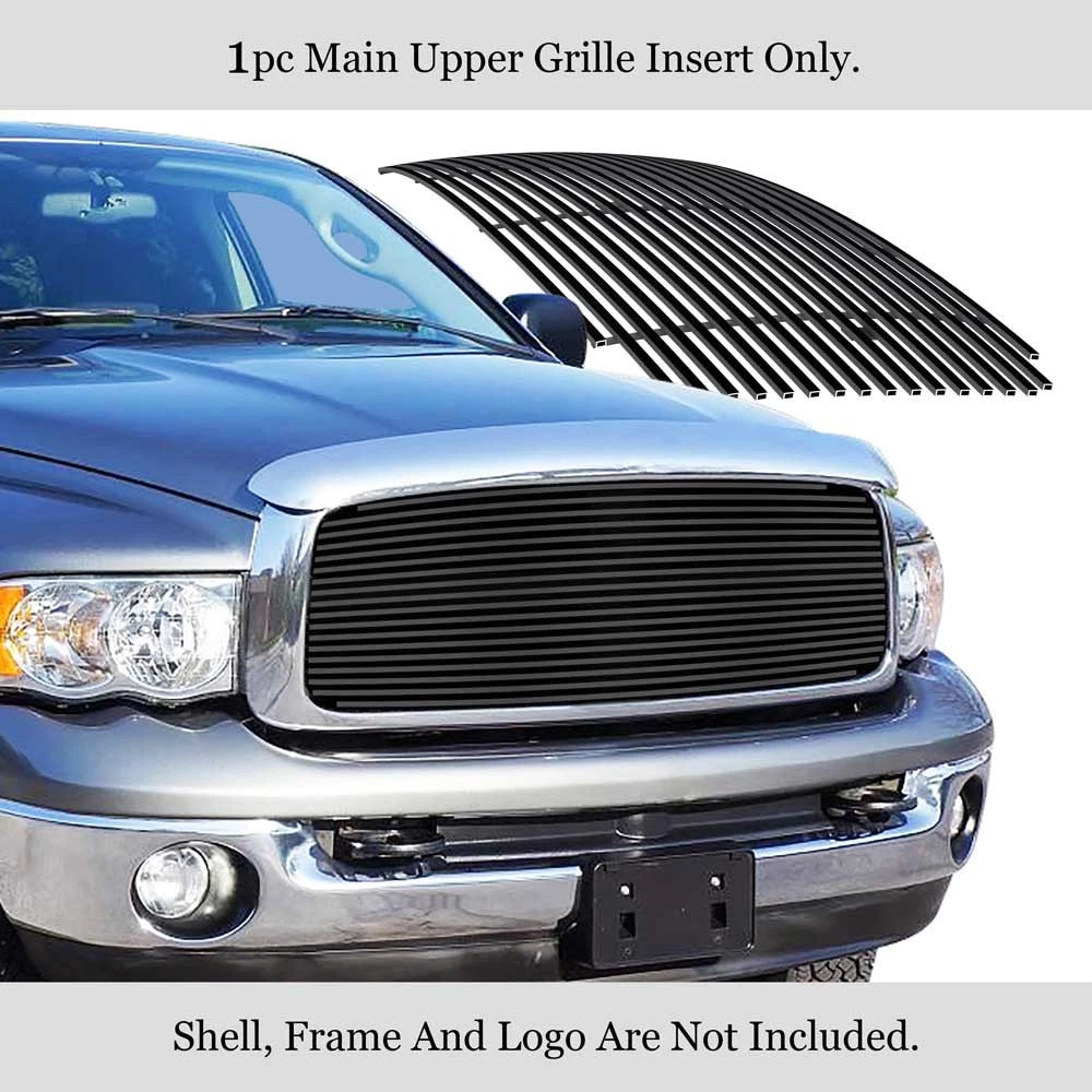 Stainless Black Grille for Dodge Ram 1500/2500/3500 (2002-2005)