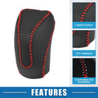 Automatic Gear Shift Knob Cover for Subaru Forester (2019–2023) Red Stitches