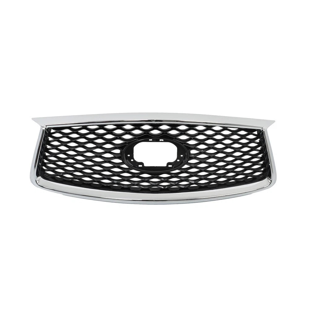 Front Upper Grille for Infiniti QX50 (2019-2023) Chrome Black with Camera Option