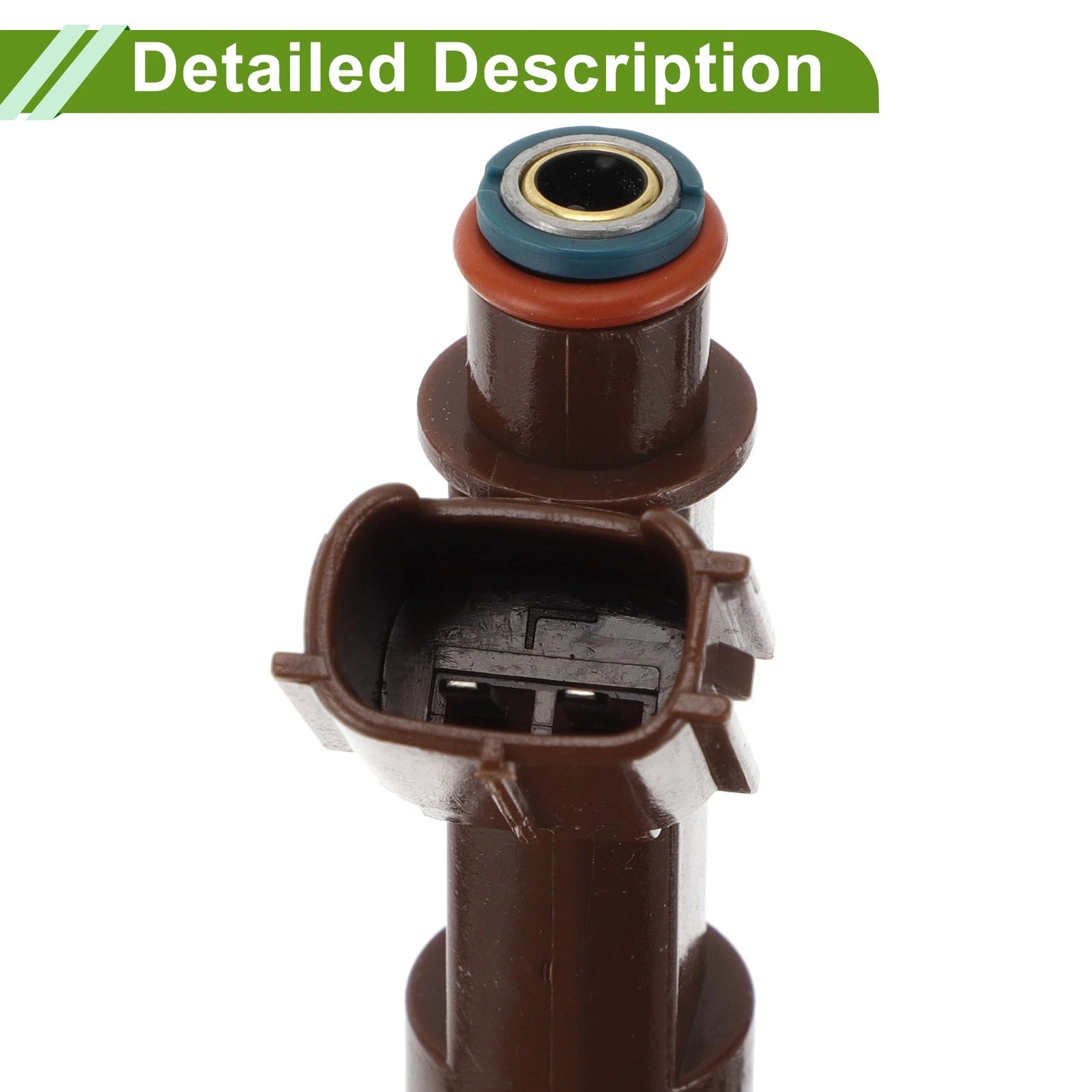 Fuel Injector for Toyota Lexus NSP120 1NRFE 1.3L (1 Pcs) Brown Silver Tone