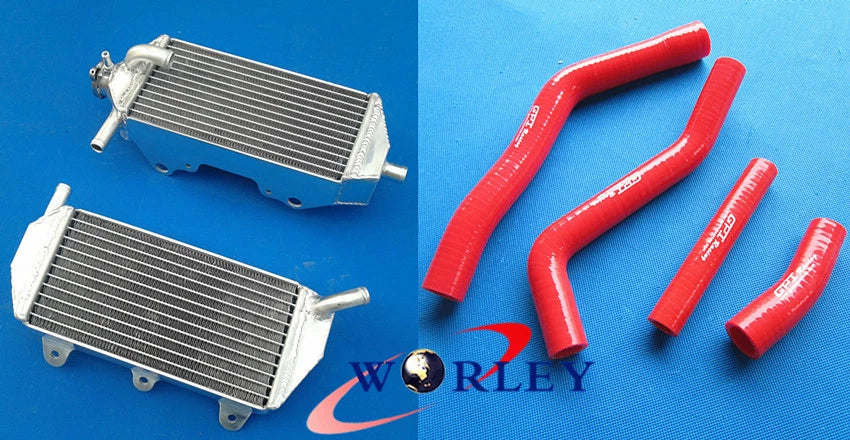 Aluminum Radiator + Blue Hose for Yamaha YZ450F (2010-2013)