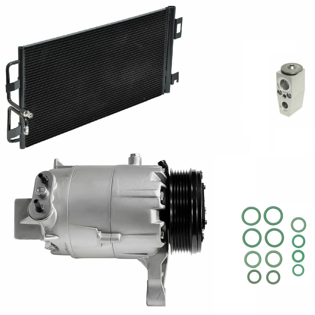 AC Compressor Kit with Condenser for Chevrolet Impala 3.5L 3.9L (2007–2013)