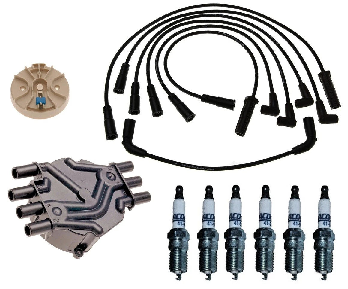ACDelco Ignition Kit Set for GMC Chevy V6 (Includes Rotor, Cap, Wires, Plugs)