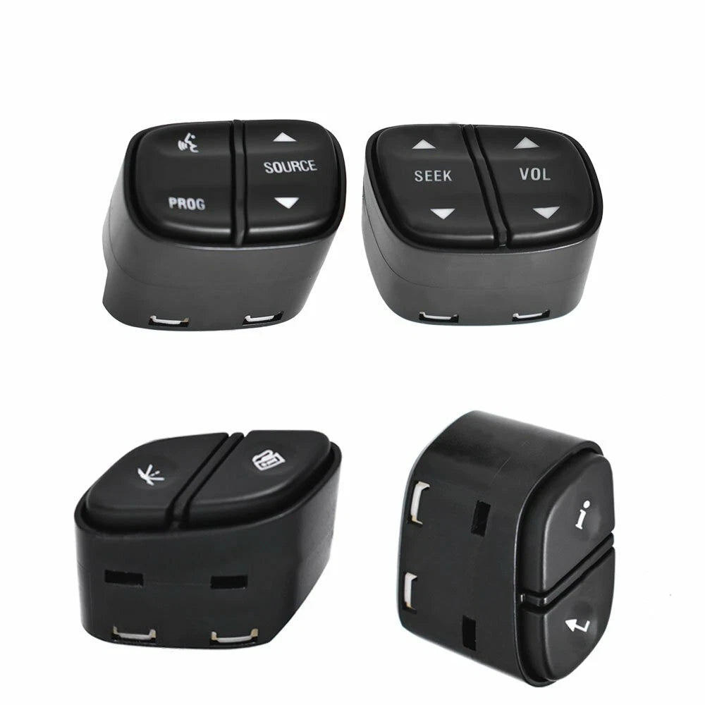 4X LED Steering Wheel Radio Volume Control Switch for GMC Silverado