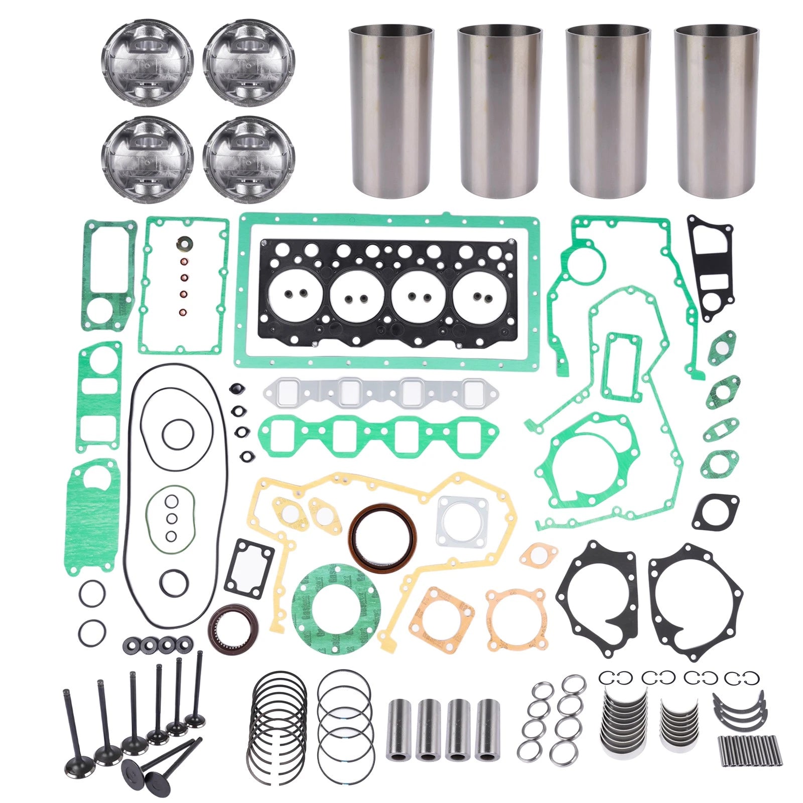 Overhaul Rebuild Kit w/ Piston for Cummins B3.3 Engine (Excavator Loader)