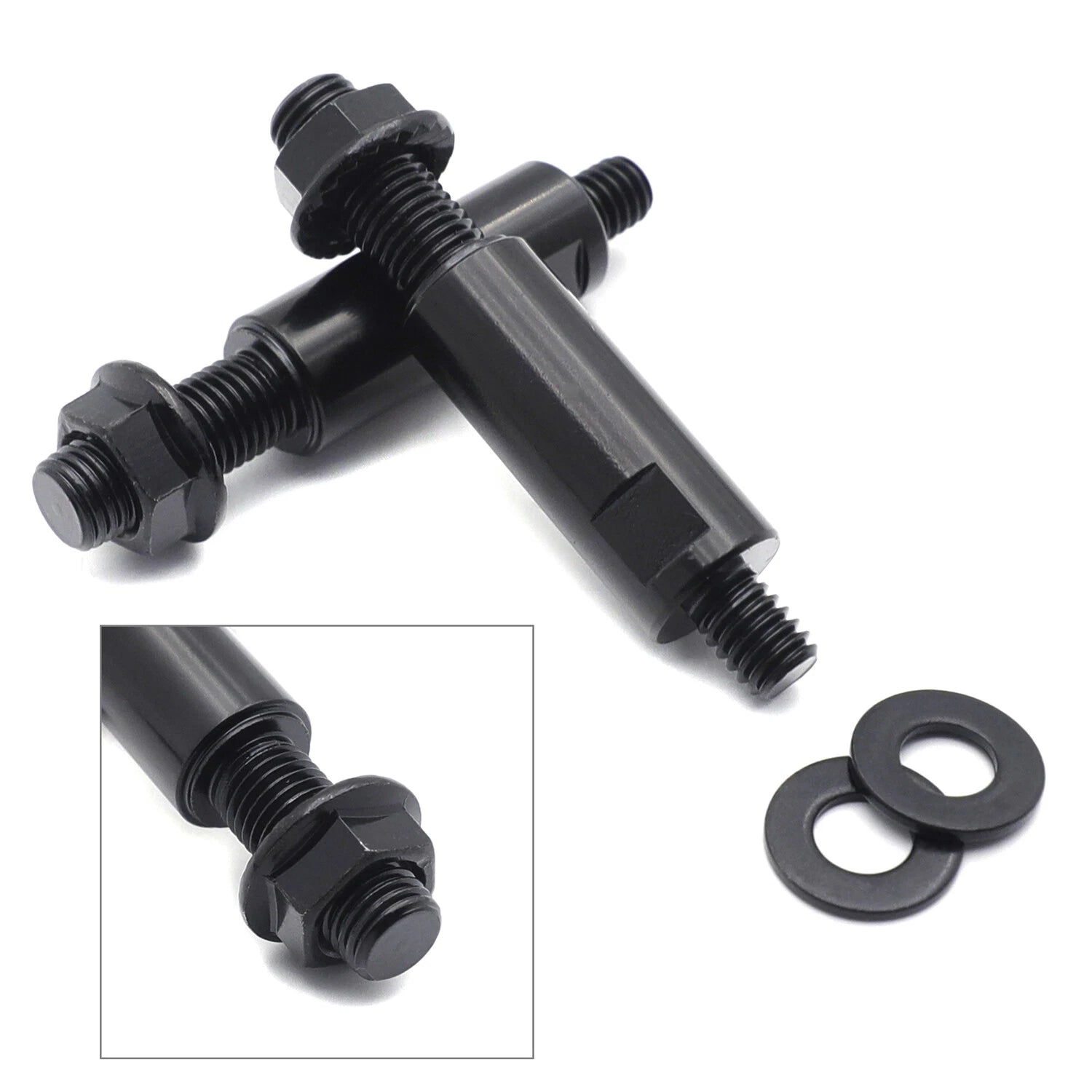 1-1/2" Clockwise Raised Mirror Adapters for Honda Suzuki Kawasaki Indian V