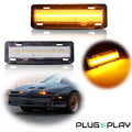 Clear Lens Front Side Marker Lights for Chevy Camaro, Pontiac Firebird (1982–1992)