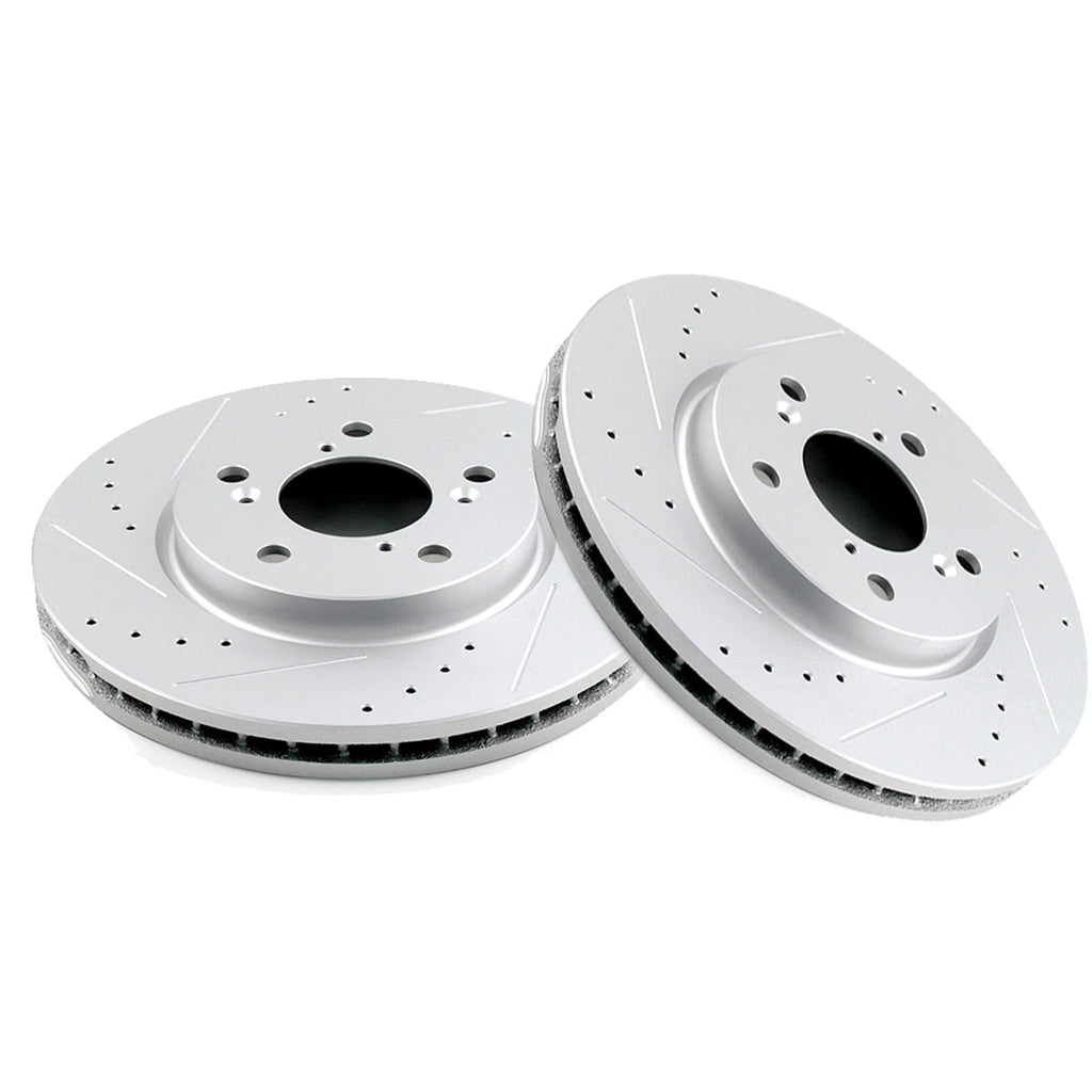 Drilled and Slotted Front Brake Rotors for Honda Odyssey (2005–2010)
