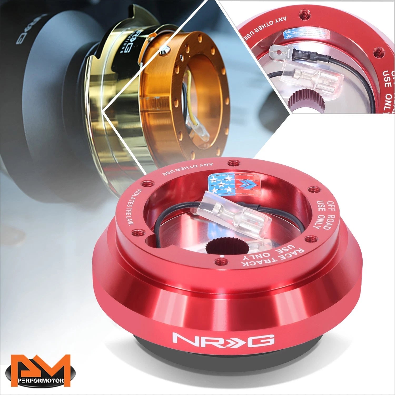 NRG Steering Wheel Hub Adapter SRK-120H-RD for Toyota Camry 4-Runner Paseo Yaris