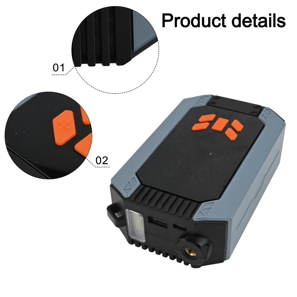 Electric Portable Inflator 150 PSI for Cars Motorcycles and Balls