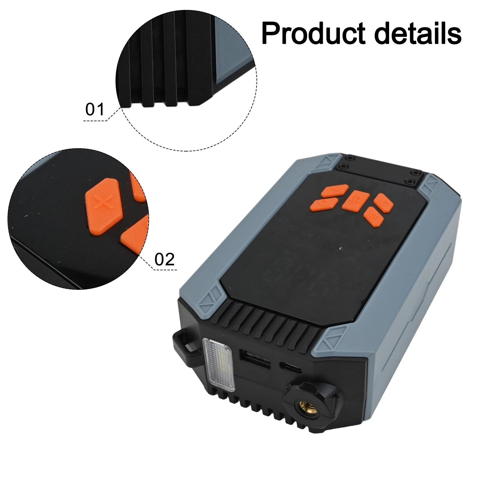 Electric Portable Inflator 150 PSI for Cars Motorcycles and Balls