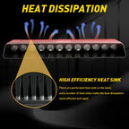 12V White Amber LED Emergency Strobe Light for Vehicles