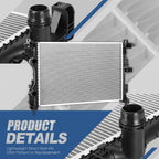 Aluminum Radiator w/ Oil Cooler for Jeep Compass (2017–2021) 2.4L