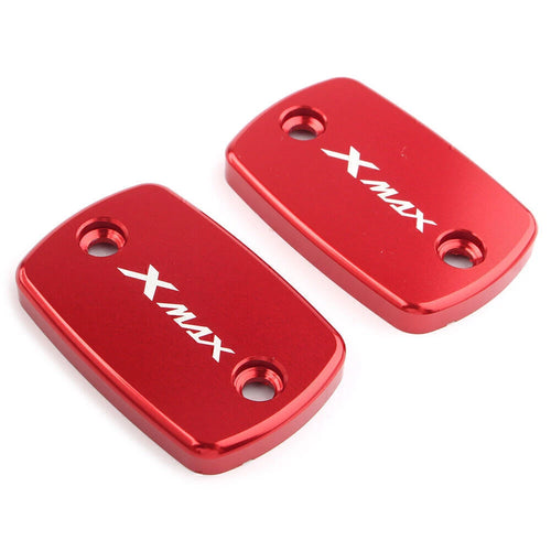 1 Pair Fluid Reservoir Cover Caps for Yamaha X-MAX 300 (2017–2018) Red