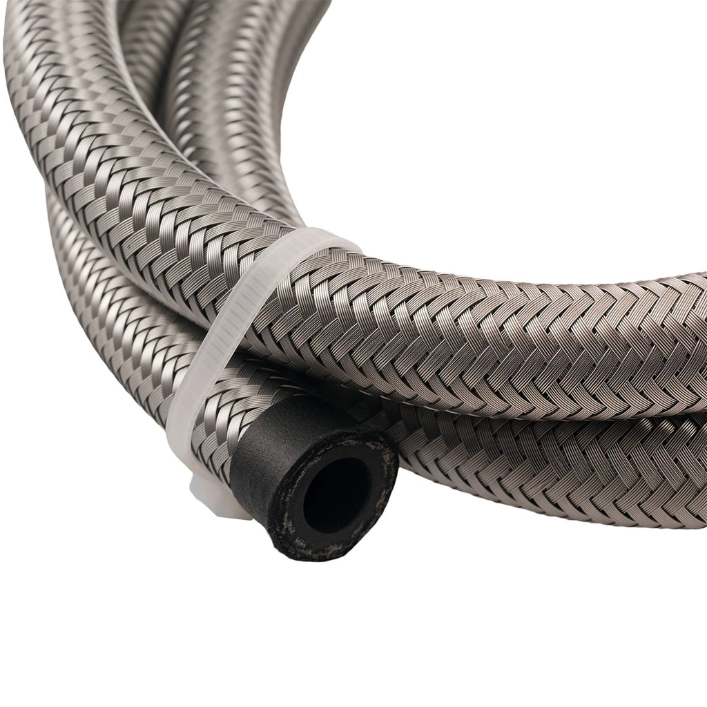 3FT Stainless Steel Power Steering Pump Hose for Universal Applications
