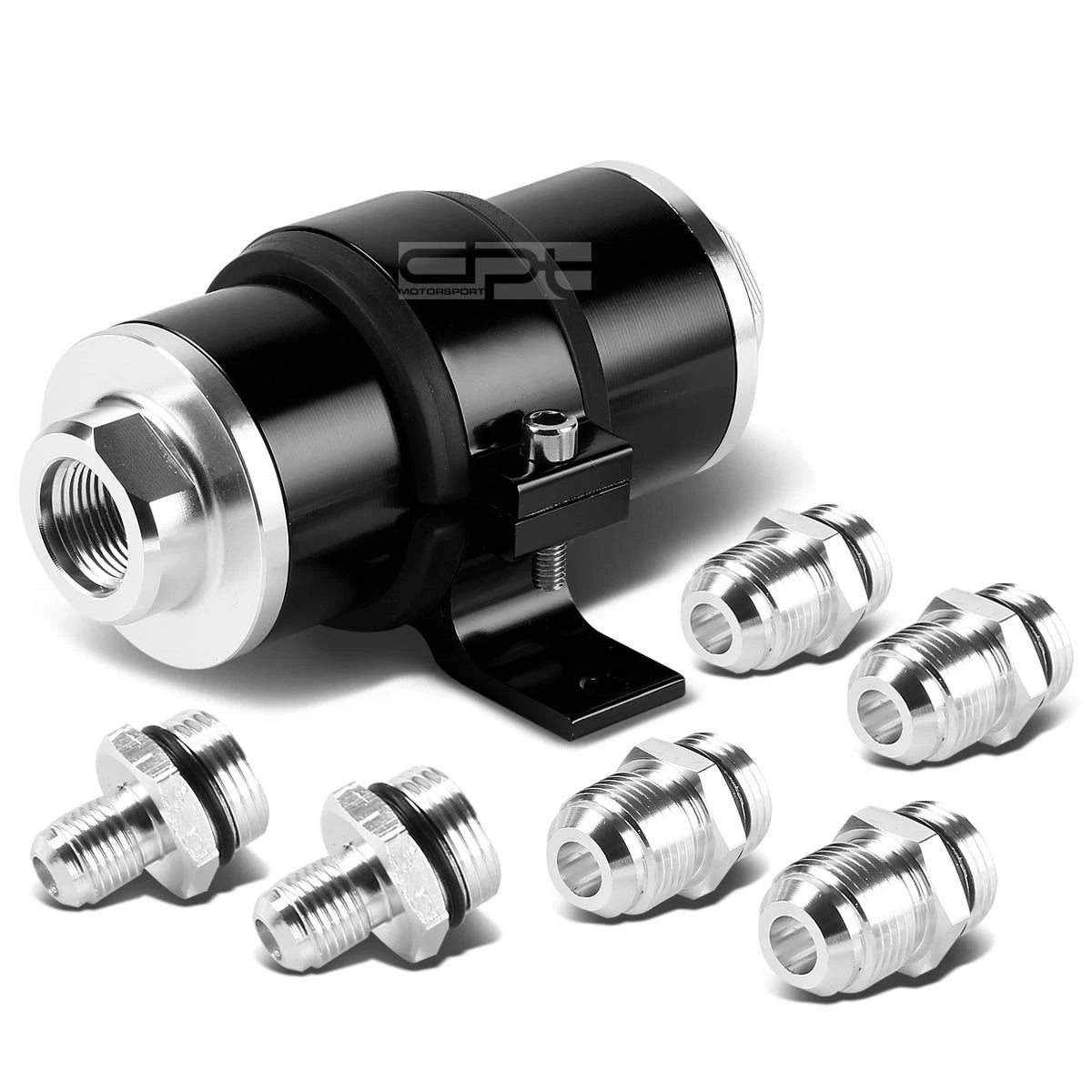 30 Micron Inline Fuel/Oil Filter + Bracket for AN6/AN8/AN10