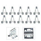10Pcs Metal Retainer Clip for Universal Car Dashboards DVD/CD Panel Plate