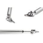 2-Piece Chrome Front Bumper Splitter Tie Bars for Dodge Charger Challenger (2015-2021)