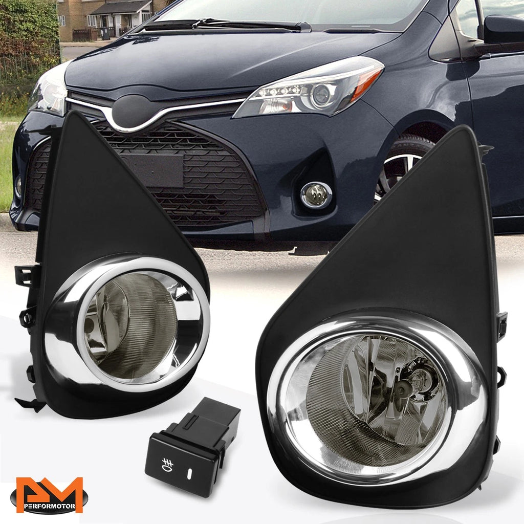 Fog Lights for Toyota Yaris XP130 (2015–2016) - Smoked Lens, Switch Included