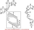 Lower Radiator Air Seal 1K0121345E for VW Audi