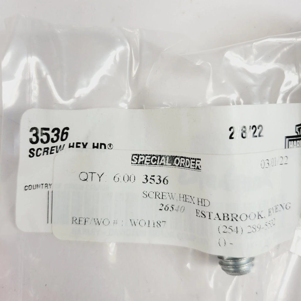 Screw Hex for Harley-Davidson (HD 3536)