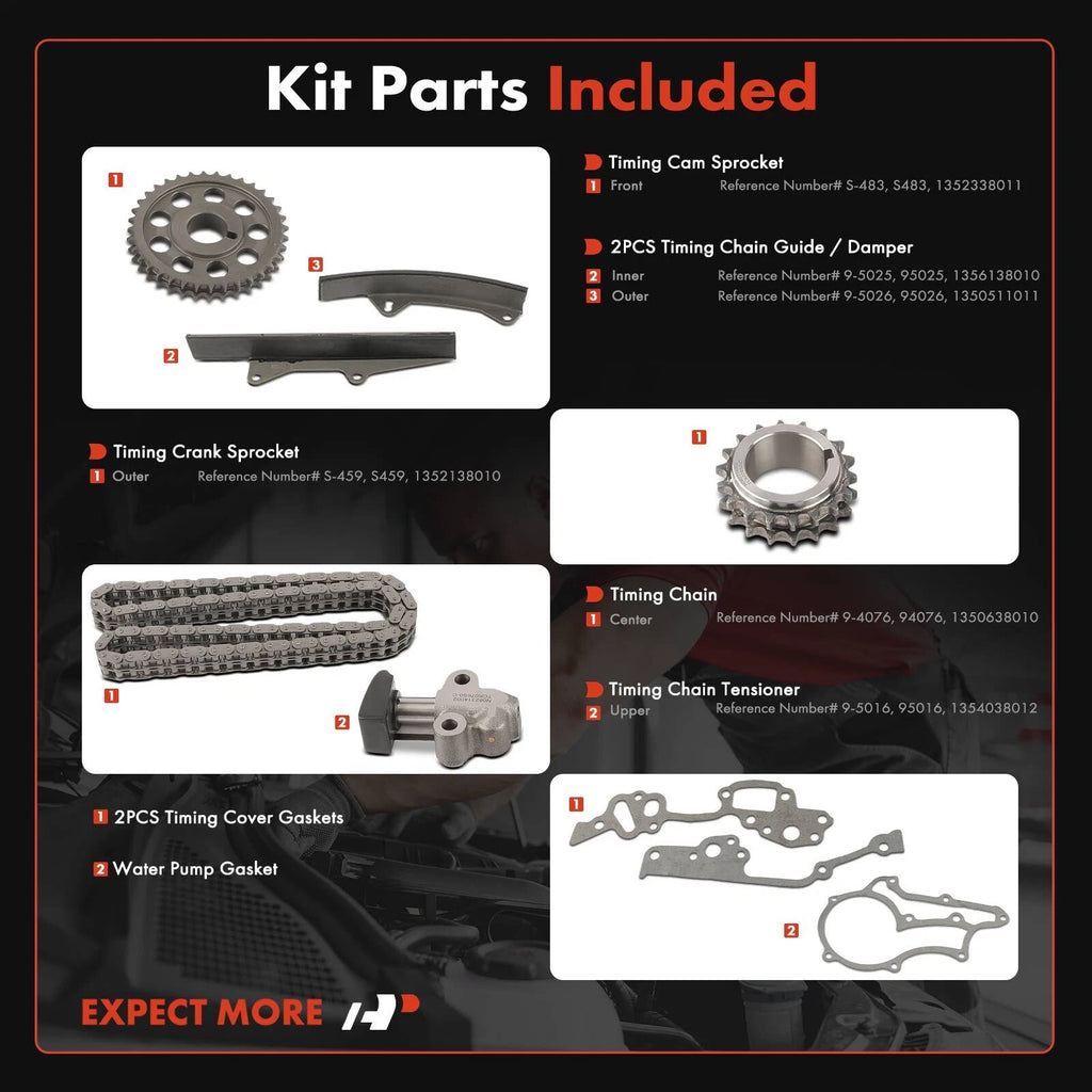 Timing Chain Kit for Toyota Celica 1975-1982 (2.2L/2.4L)