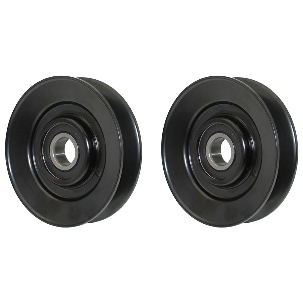 2 V-Idler Pulleys for John Deere LT/LTR 155 166 180 GT GX LX (AM118447)