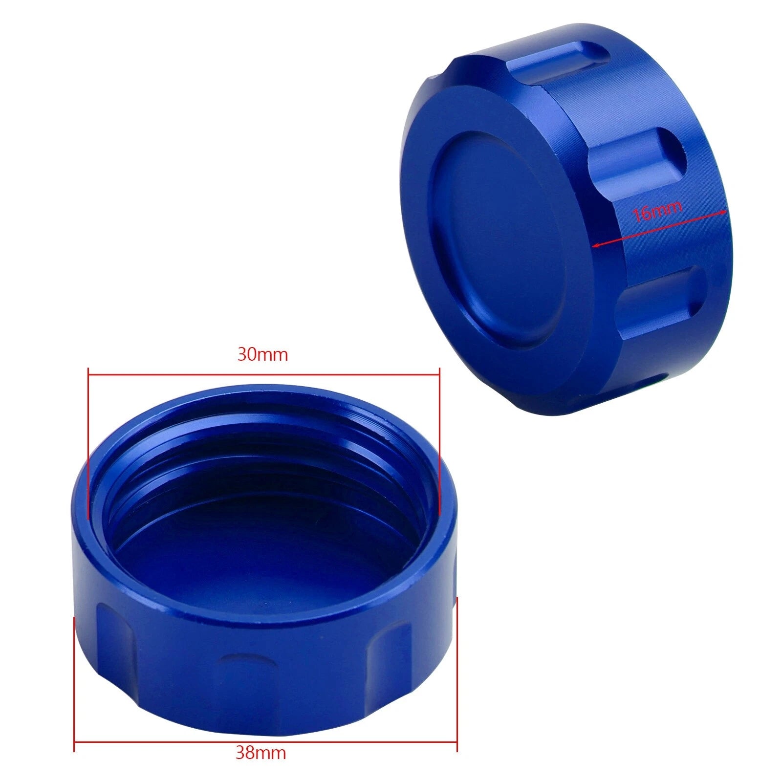 Aluminum Rear Brake Fluid Cap Blue for Honda Dax ST 125, Monkey Z 125 (2018–2023)