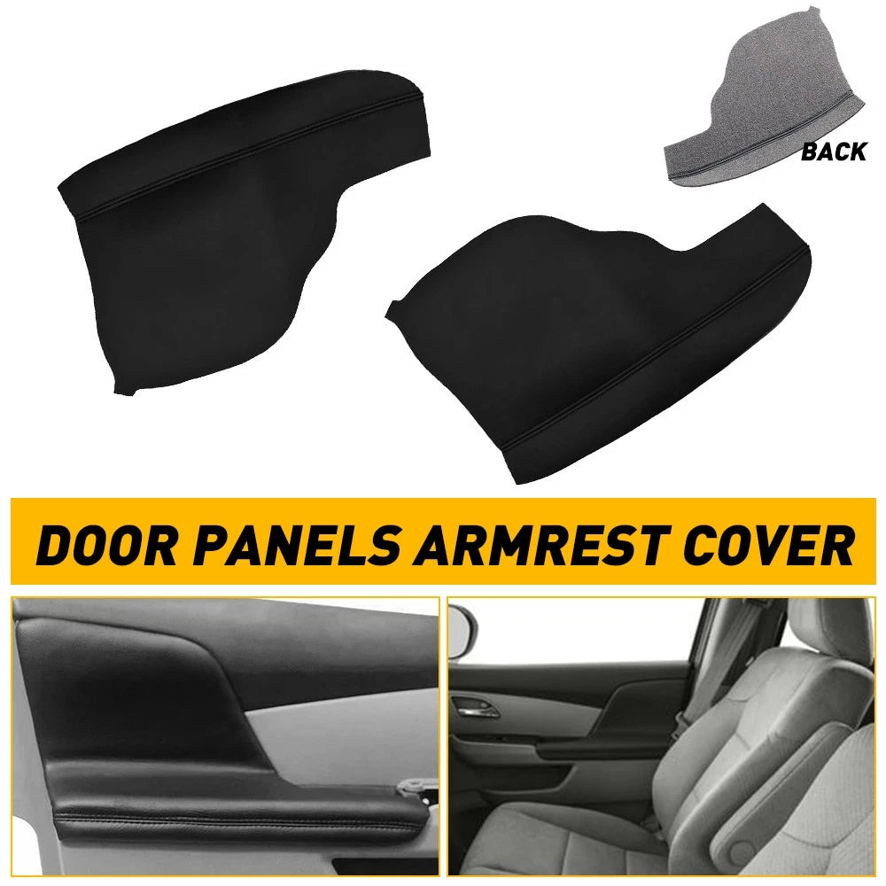 Pair of Door Panels Armrest Vinyl Cover Trim for Honda Odyssey (2011–2017)
