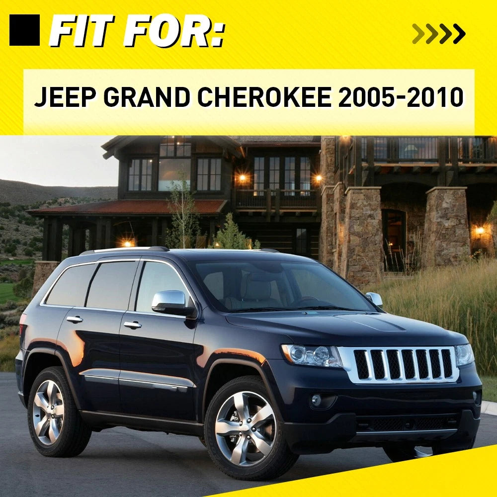 4X Gray Interior Door Handles Kit for Jeep Grand Cherokee (2005–2010)