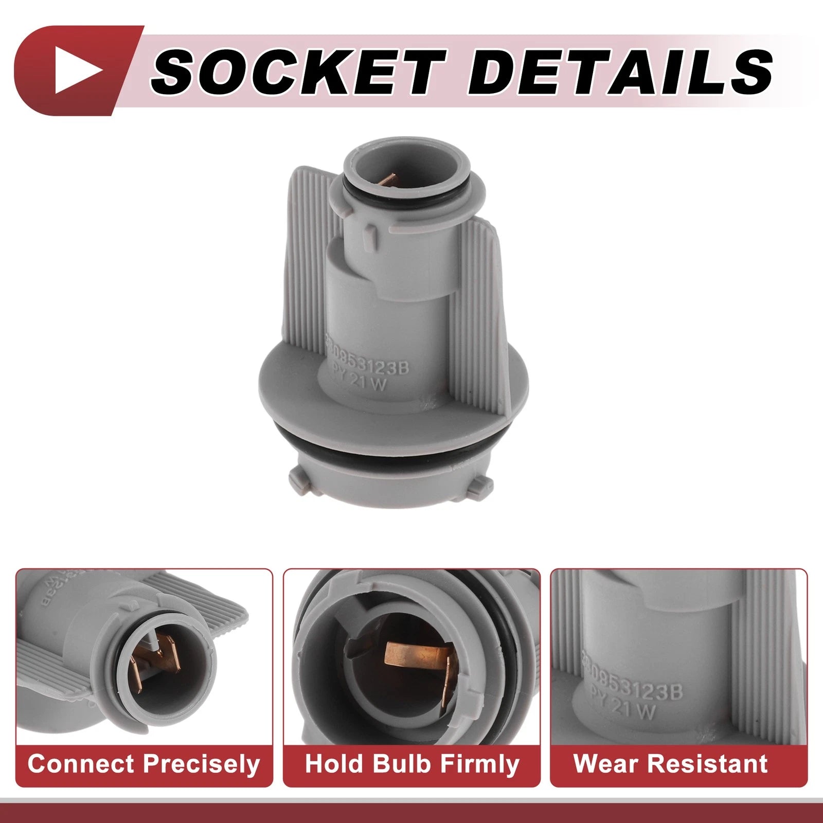 Front Turn Signal Light Socket Wiring for Volkswagen Santana (No. 3B0953123B)