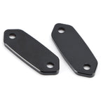 Black mirror delete blanking plates for Kawasaki ZX6-R ZX6R ZX636 (2013–2026)