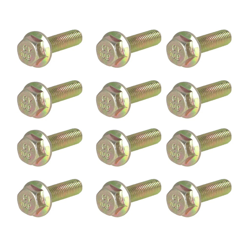Set of 12 Exhaust Header Bolts for Chevy GMC LS1 LS2 LS6 LS7 LSX