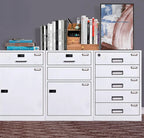 Set of 12 Metal Drawer Cabinet Label Pull Handles for