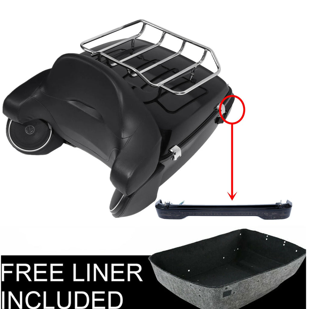 Trunk Rack Light Speakers Pad for Harley Touring Road Glide (2014–2025)