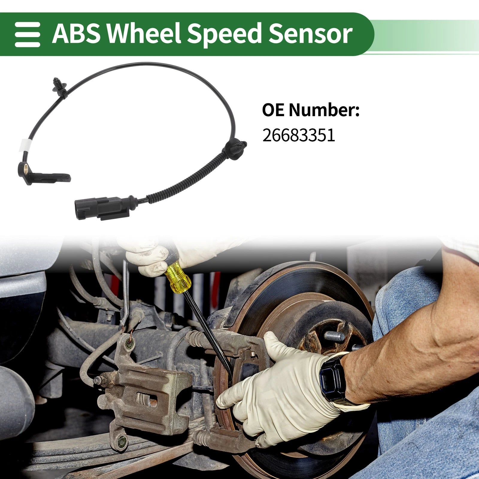 ABS Wheel Speed Sensor No. 26683351 for Buick GL8 (2000–2023)