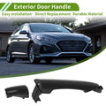 Exterior Door Handle for Kia Picanto (2011–2016) Black Rear Right
