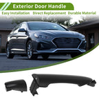 Exterior Door Handle for Kia Picanto (2011–2016) Black Rear Right