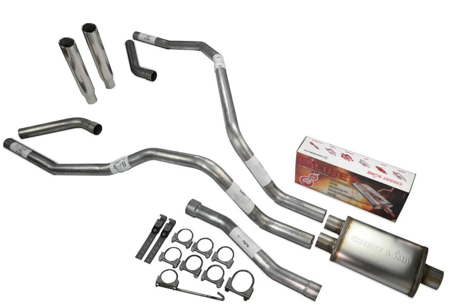 Dual Exhaust System for Nissan Titan (2004–2006) 2.5" Rolled Tip