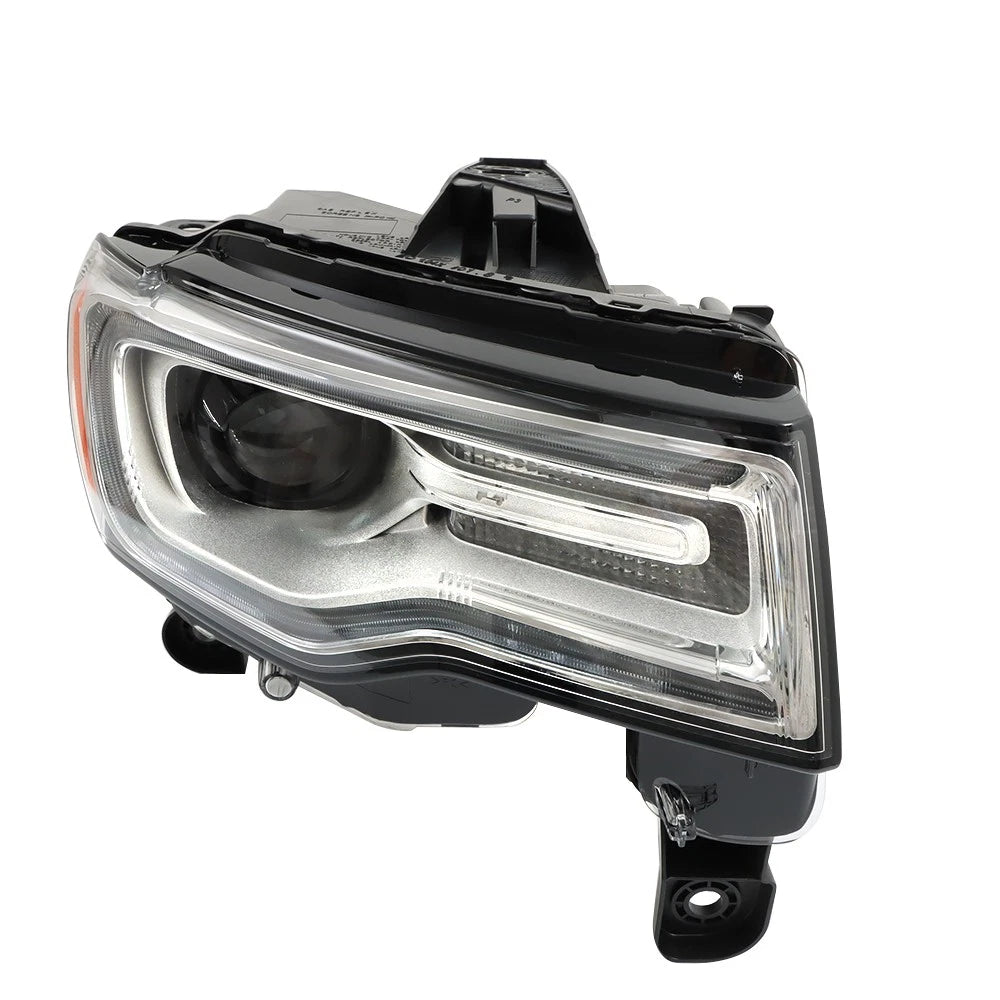 Pair Chrome Xenon Headlights for Jeep Grand Cherokee (2019â2021) LED DRL